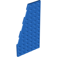 Lego destička šikmá 12x6 klín levý, modrá (6097701, 4647544)